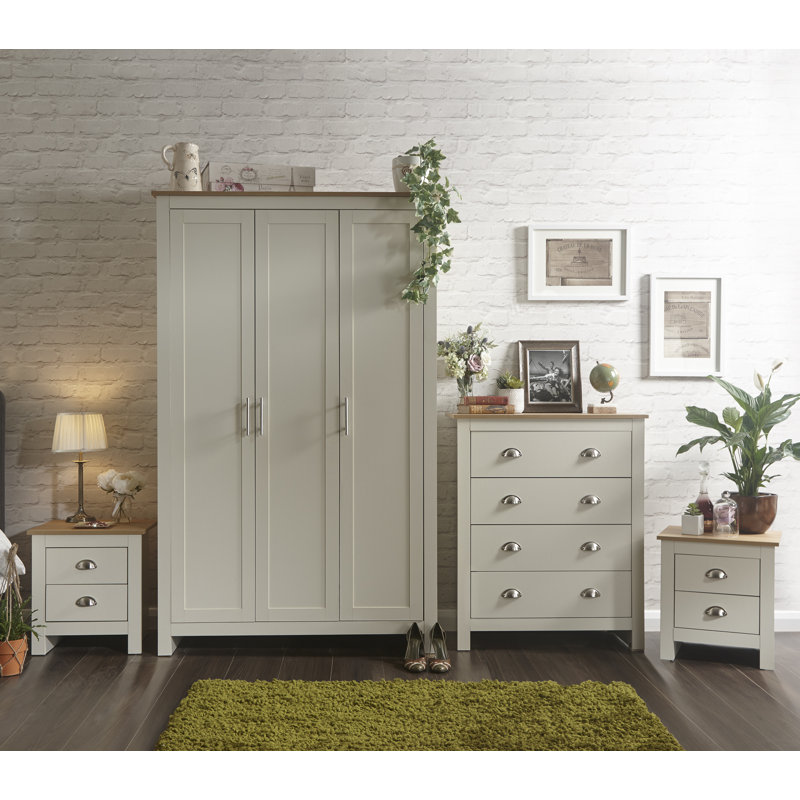 Three Posts 4-tlg. Schlafzimmermöbel-Set Kenneth & Bewertungen | Wayfair.de